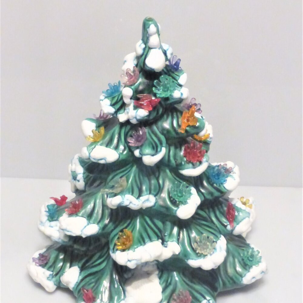 BSM Hand Made Ceramic CHRISTMAS TREE Vintage Christmas Tree Vintage Birds